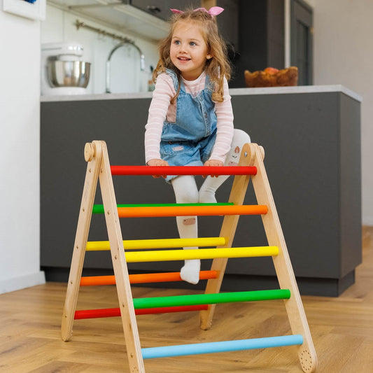 Indoor Montessori Triangle Climbing Ladder for Toddlers