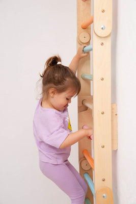 Swedish Wall with Gymnastic Rings for Kids