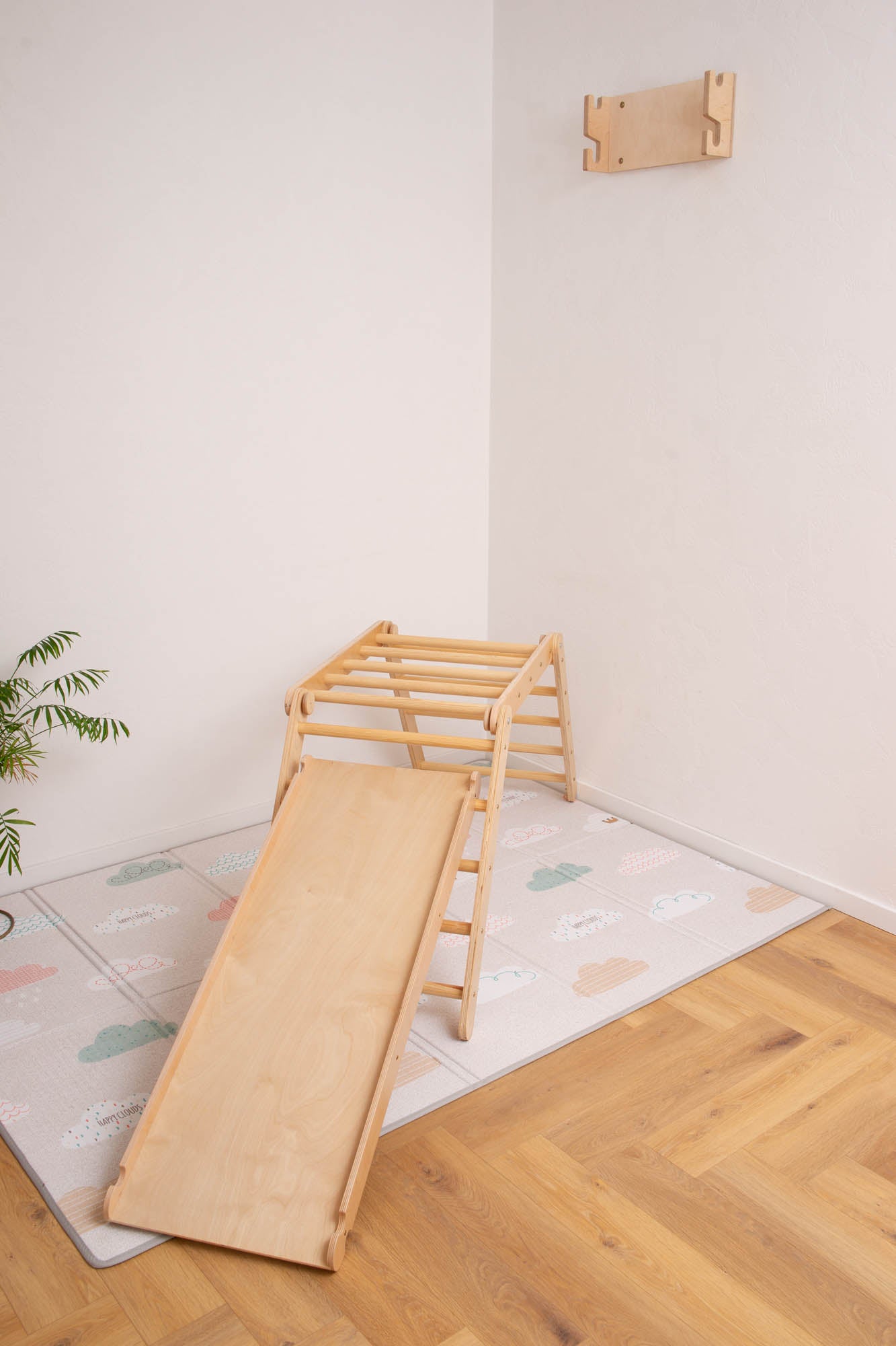 Swedish Wall with Gymnastic Rings for Kids